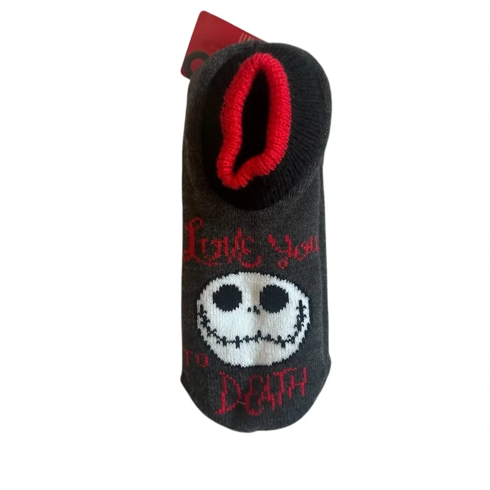 The Nightmare Before Christmas‎ Jack Skellington Slipper Socks Shoe Size 4-10